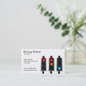Carte de visite d'auto-école (Debout devant)