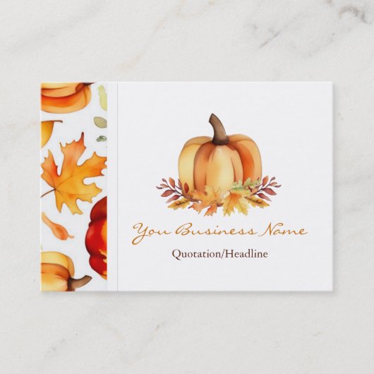 Carte de visite d'automne (Devant)