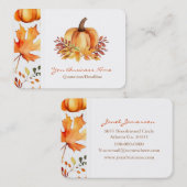 Carte de visite d'automne (Devant / Derrière)