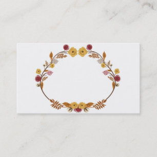 Carte de visite d'automne