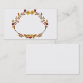 Carte de visite d'automne (Devant / Derrière)