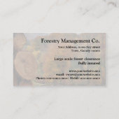 Carte de visite d'automne de sylviculture (Dos)