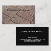 Carte de visite d'autoroute de l'entrepreneur en c (Devant / Derrière)