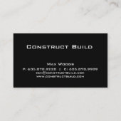 Carte de visite d'autoroute de l'entrepreneur en c (Dos)