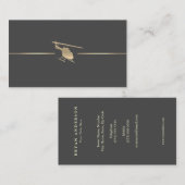 Carte de visite d'aviation minimal (Devant / Derrière)