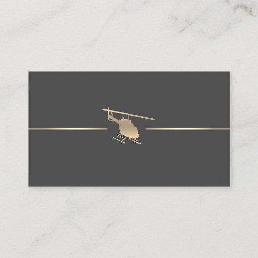 Carte de visite d'aviation minimal (Devant)