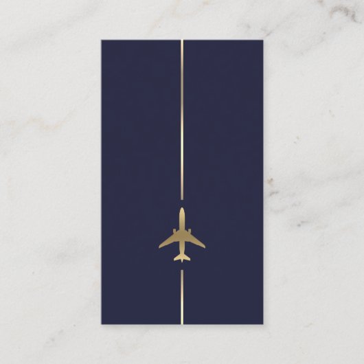 Carte de visite d'aviation minimal (Devant)