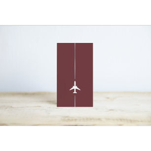 Carte de visite d'aviation minimal