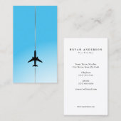 Carte de visite d'aviation minimal (Devant / Derrière)