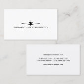 Carte de visite d'avion (Devant / Derrière)