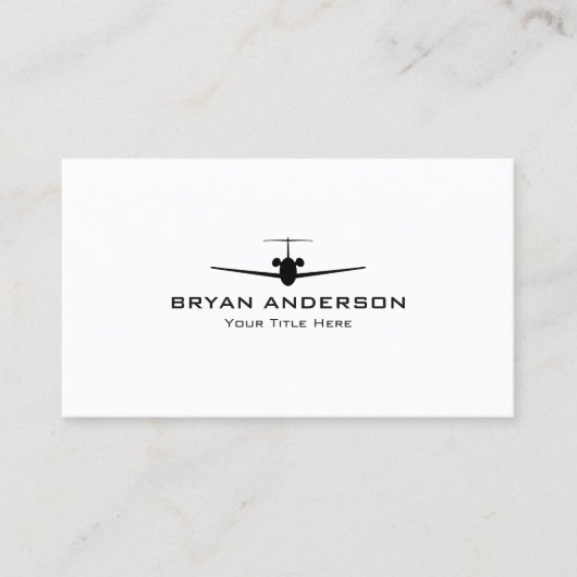 Carte de visite d'avion (Devant)
