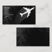 Carte de visite d'avion (Devant / Derrière)