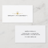 Carte de visite d'avion (Devant / Derrière)