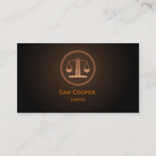 Carte de visite d'avocat