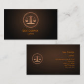 Carte de visite d'avocat (Devant / Derrière)