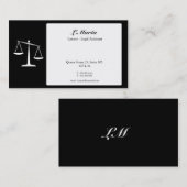 Carte de visite d'avocat (Devant / Derrière)