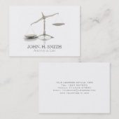 Carte de visite d'avocat (Devant / Derrière)