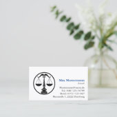 Carte de visite d'avocat (Debout devant)