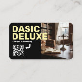 Carte de visite d'avocat avec logo et code QR (Devant)