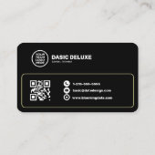 Carte de visite d'avocat avec logo et code QR (Dos)