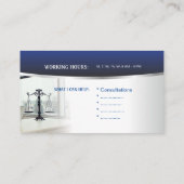 Carte de visite d'avocat, avocat, avocat (Dos)