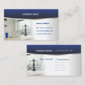 Carte de visite d'avocat, avocat, avocat (Devant / Derrière)