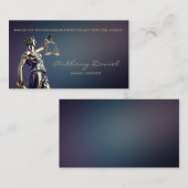 Carte de visite d'avocat-conseil de justice (Devant / Derrière)