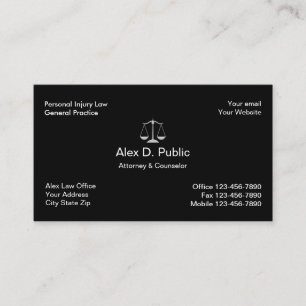 Carte de visite d'avocat en dommages corporels
