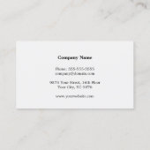 Carte de visite d'avocat | Minimaliste (Dos)