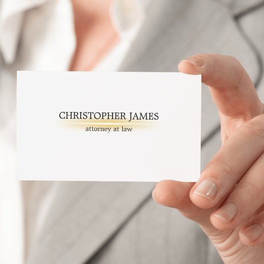Carte de visite d'avocat | Minimaliste