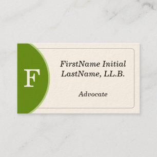 Carte de visite d'avocat moderne