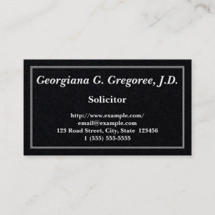 Carte de visite d'avocat personnalisable
