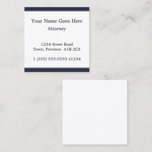 Carte de visite d'avocat professionnel Plain, Dapp (Devant / Derrière)