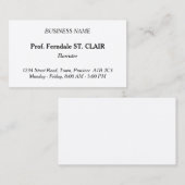 Carte de visite d'avocat professionnel traditionne (Devant / Derrière)