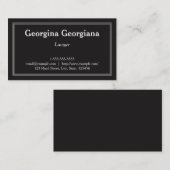 Carte de visite d'avocat propre et professionnel (Devant / Derrière)