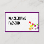 Carte de visite d'avocate (Dos)