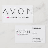 Carte de visite d'Avon (Devant / Derrière)