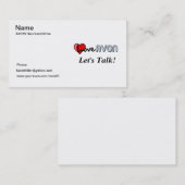 Carte de visite d'AVON (Devant / Derrière)