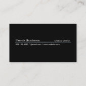 Carte De Visite Davy Grey Monogram Carré (Dos)