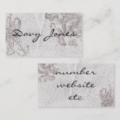 Carte De Visite Davy Jones (Devant / Derrière)