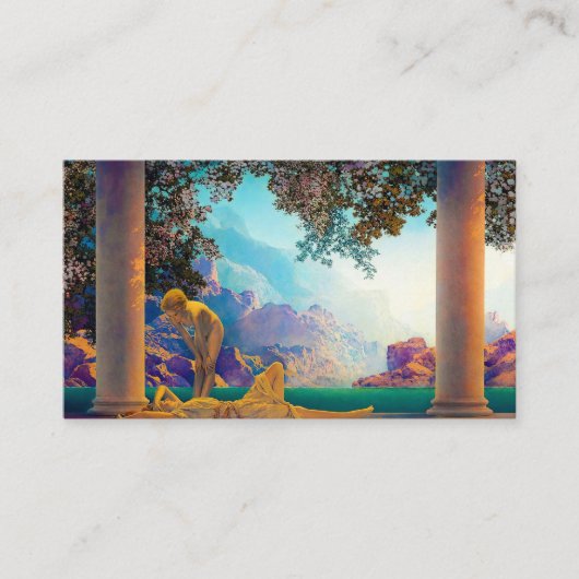 Carte De Visite Daybreak, 1922 par Maxfield Parrish (Devant)