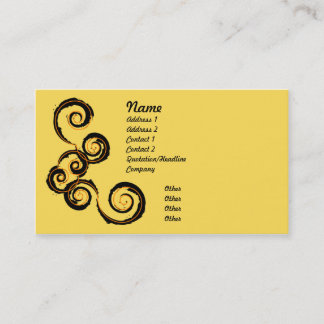 Carte De Visite Daystorm - jaune
