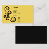 Carte De Visite Daystorm - jaune (Devant / Derrière)