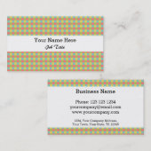 Carte de visite Dazzle Check blanc (Devant / Derrière)