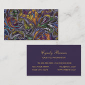 Carte de visite Dazzling Damask (Devant / Derrière)