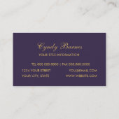 Carte de visite Dazzling Damask (Dos)