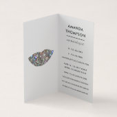 Carte De Visite Dazzling Faux Parties scintillant Lips Maquillage  (Intérieur)
