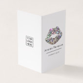 Carte De Visite Dazzling Faux Parties scintillant Lips Maquillage  (Extérieur)