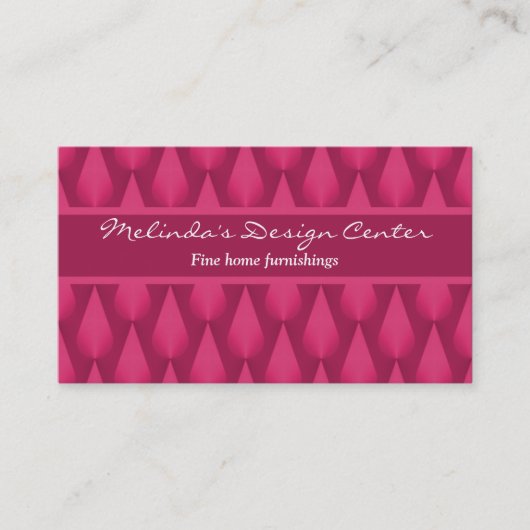 Carte de visite Dazzling Raindrops, Magenta (Devant)