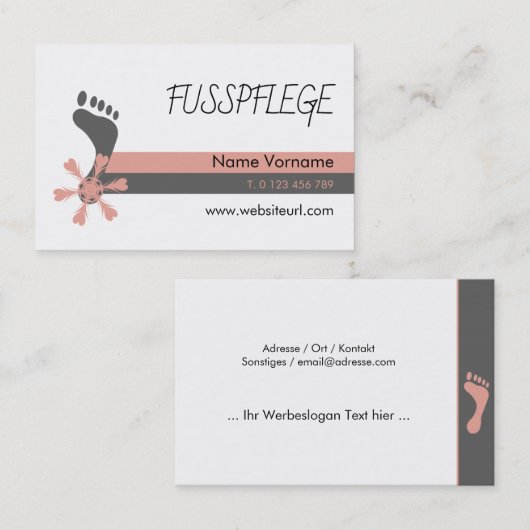 Carte De Visite de (Devant / Derrière)